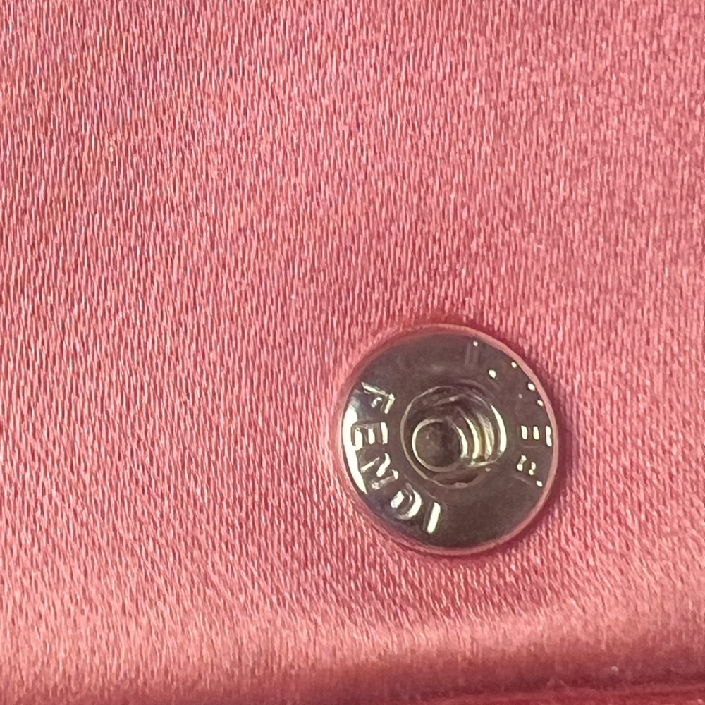 Pink Fendi Nano Baguette Rare Satin - Picture 10 of 13